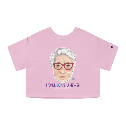I Will Love You Forever Mamá Boricua Women's Flowy Cropped Tee