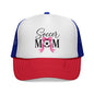 Soccer Mom Boricua Red Bow Puerto Rican Flag Trucker Caps FREE SHIPPING