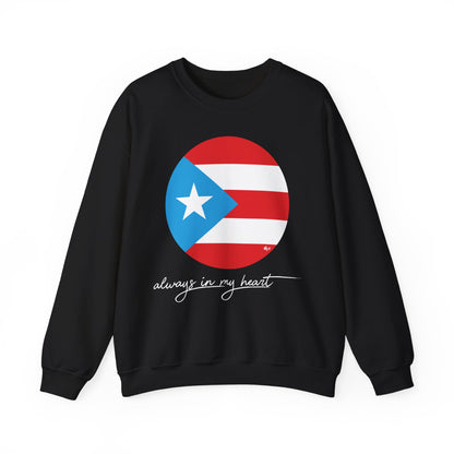 Puerto Rico Always in my Heart Unisex Heavy Blend™ Crewneck Sweaters