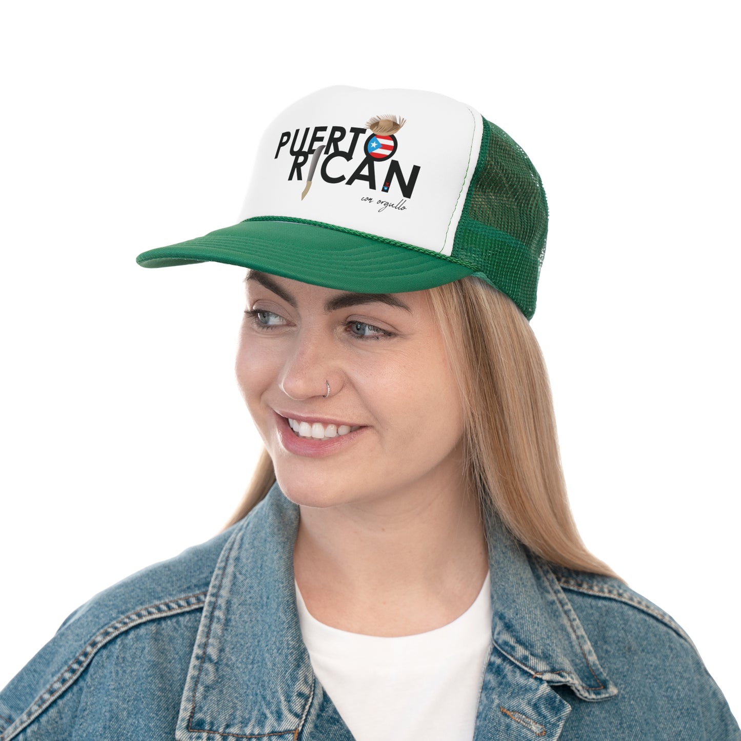 Puerto Rican con Orgullo Puerto Rican Pride Trucker Caps FREE SHIPPING