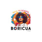 Back to School Boricua Girl Flow Black Kiss-Cut Vinyl Decals