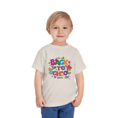 Back To School Boricua Girl Toddler Short Sleeve Tee