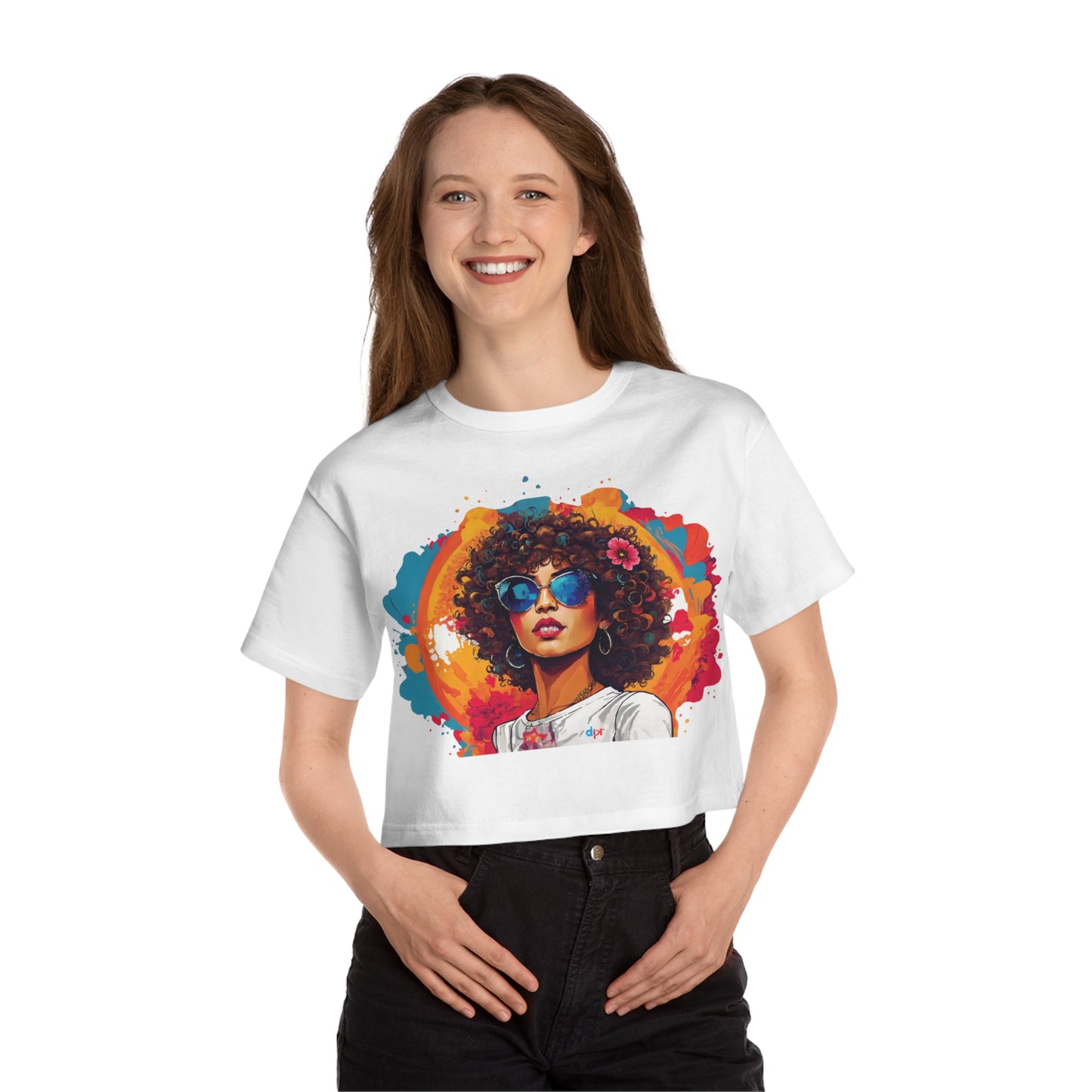 Mosaico Girl Women's Flowy Cropped Tee