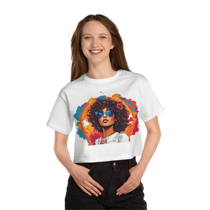 Mosaico Girl Women's Flowy Cropped Tee