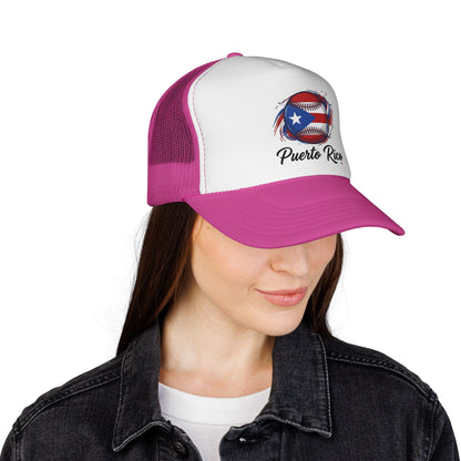 Puerto Rico Baseball Flag Trucker Caps FREE SHIPPING