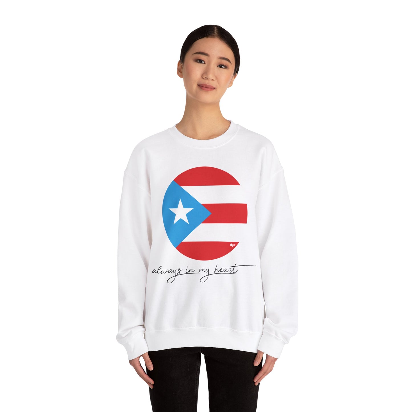 Puerto Rico Always in my Heart Unisex Heavy Blend™ Crewneck Sweaters