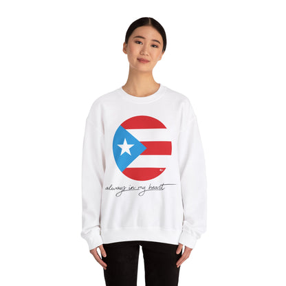 Puerto Rico Always in my Heart Unisex Heavy Blend™ Crewneck Sweaters