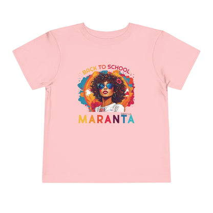 Back to School Maranta Boricua Toddler Short Sleeve Tee