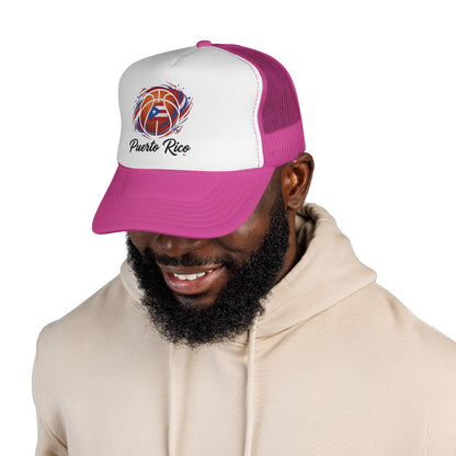 Puerto Rico Basketball Flag Trucker Caps FREE SHIPPING