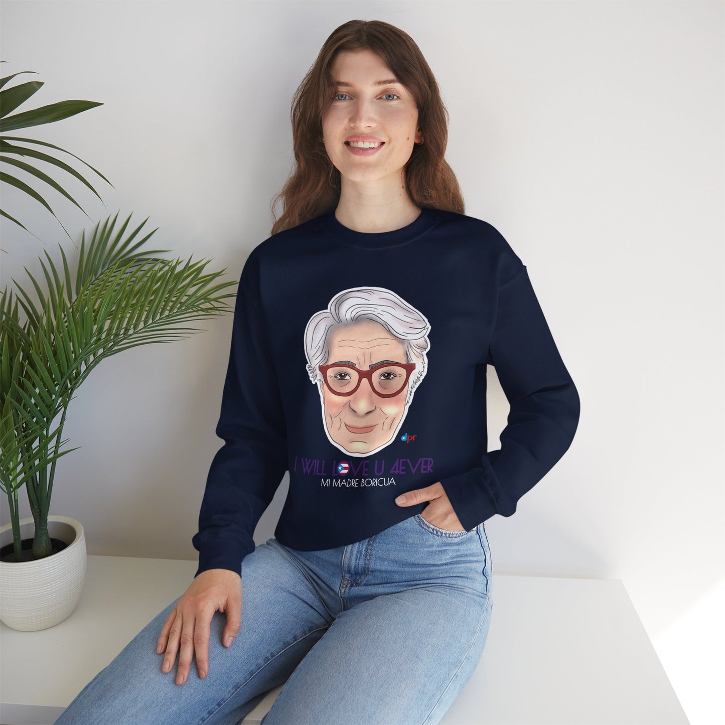 I Will Love You Forever Mamá Boricua Heavy Blend™ Crewneck Sweatshirt