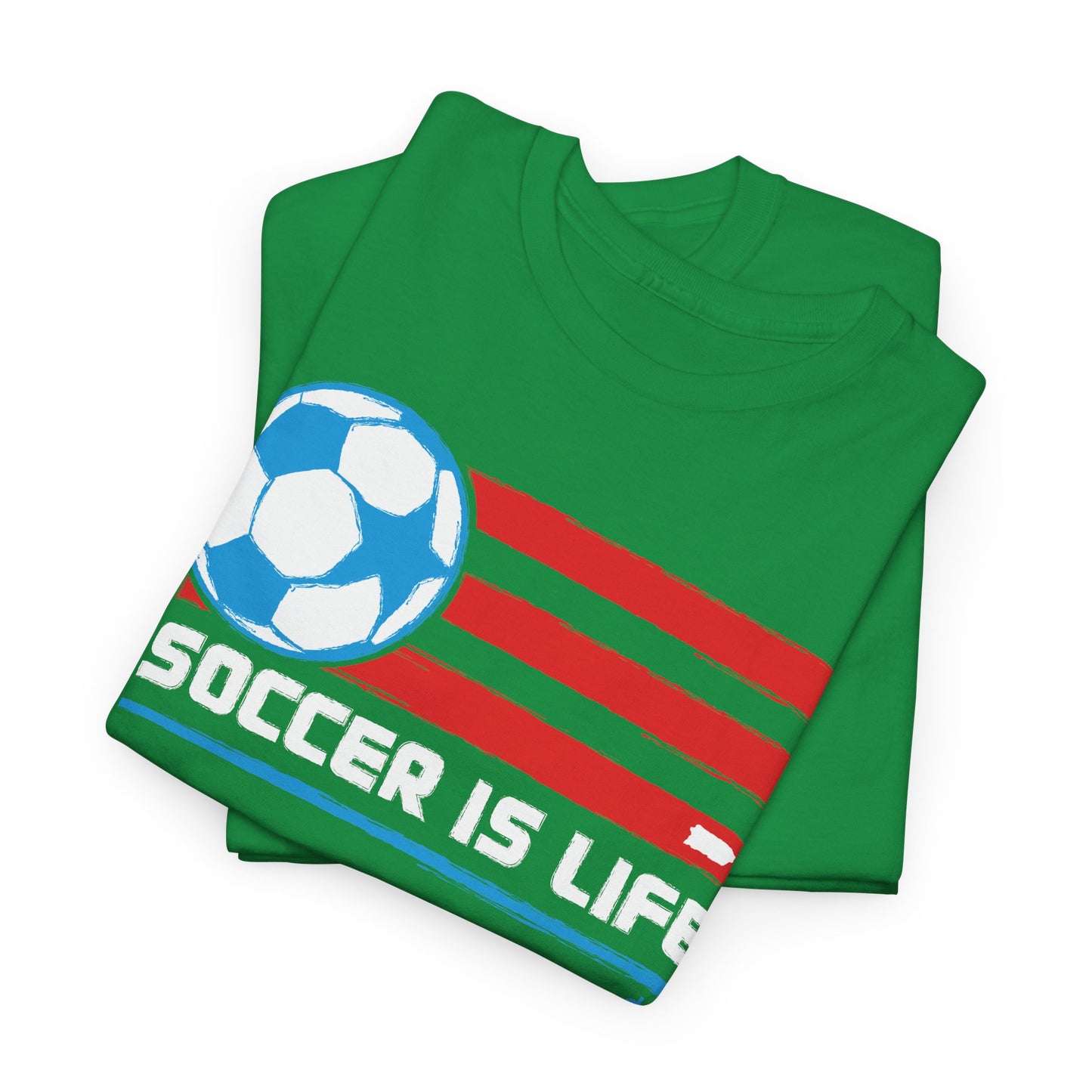 Soccer is Life Colors Unisex Heavy Cotton Tee