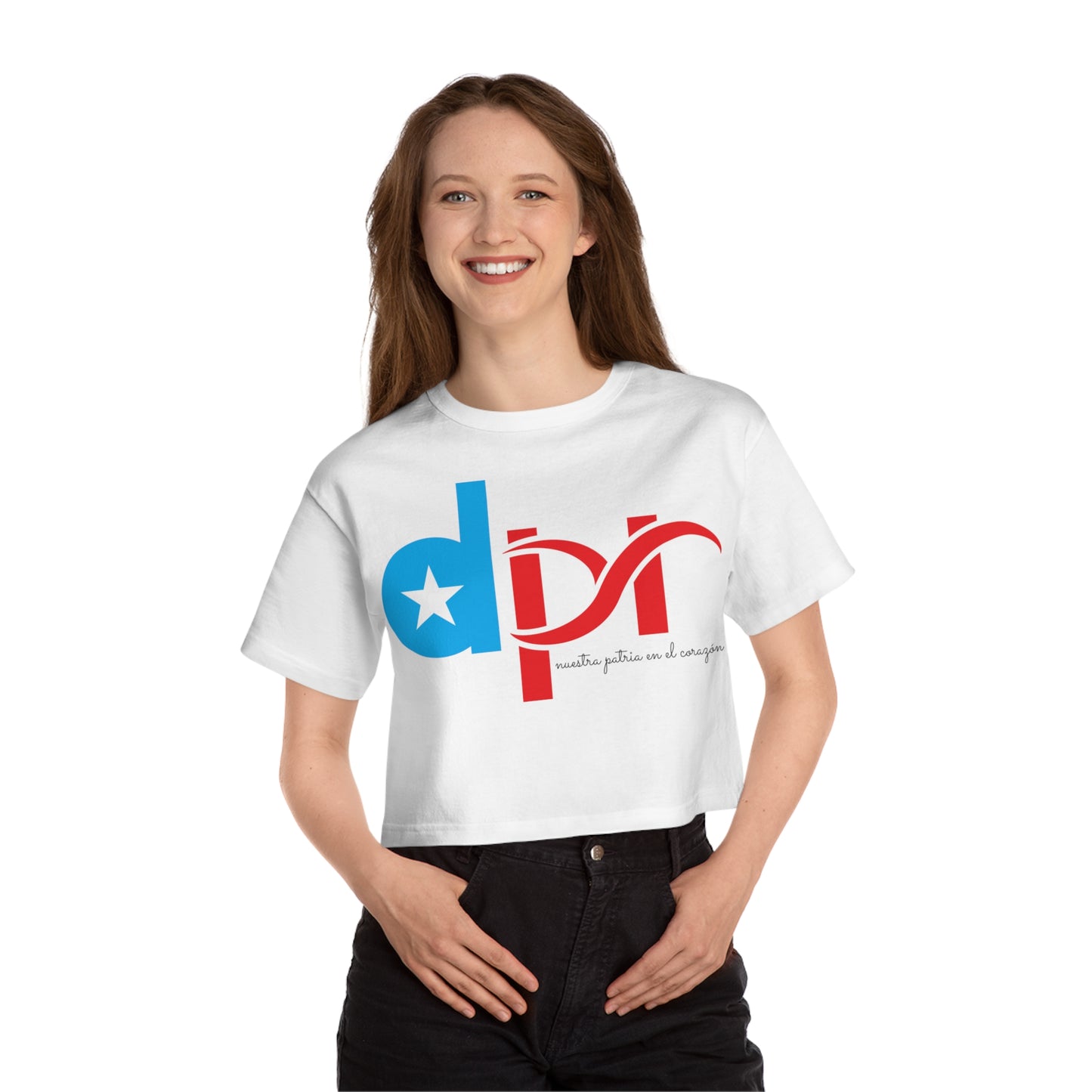 Dpr Nuestra Patria en el corazón Flowy Cropped Tee