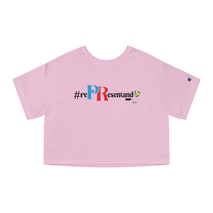 Puerto Rico Volleyball Cropped Tee | RePResentando™ Women's Flowy Crop Top | Boricua Volleyball Shirt