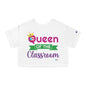 Queen of the Classroom - Back To School Boricua T Shirt Flowy Cropped Tee