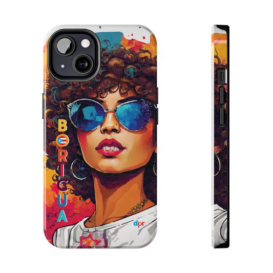 Boricua Girl Mosaico White Tough Phone Cases