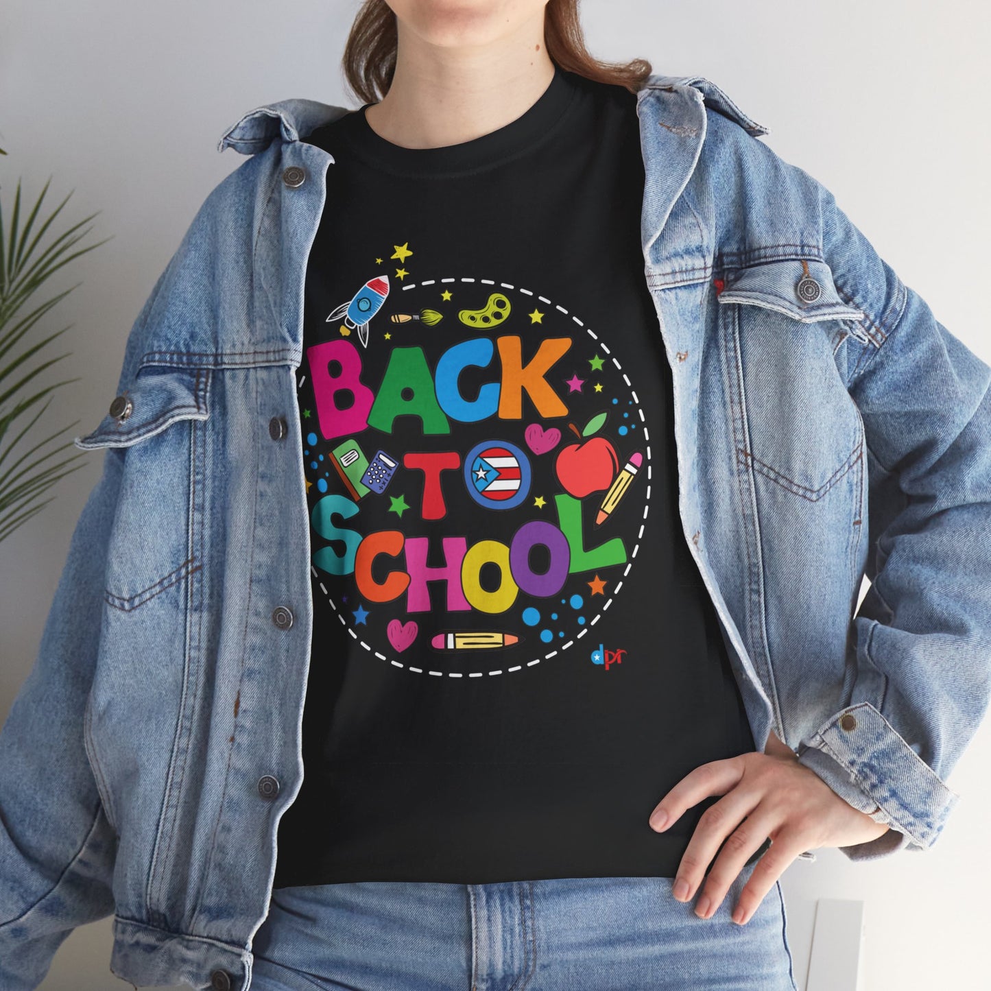Back to School Boricua Student Heavy Cotton Tee