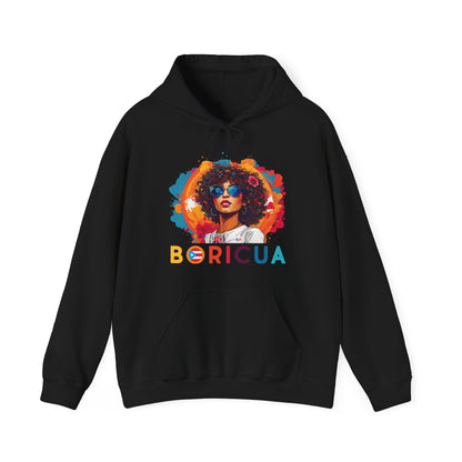 Boricua Girl Colors Unisex Heavy Blend™ Boricua-Style Hoodies