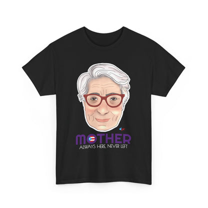 Mamá Boricua Always Here Never Left Heavy Cotton Tee