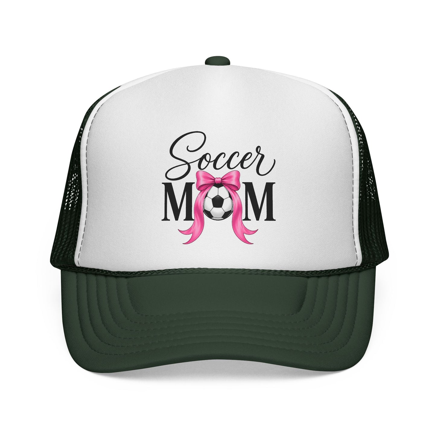 Soccer Mom Boricua Red Bow Puerto Rican Flag Trucker Caps FREE SHIPPING