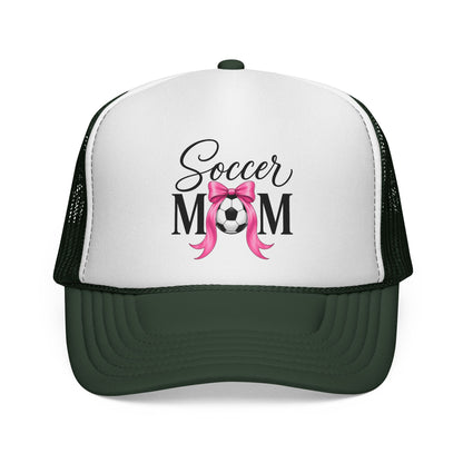 Soccer Mom Boricua Red Bow Puerto Rican Flag Trucker Caps FREE SHIPPING