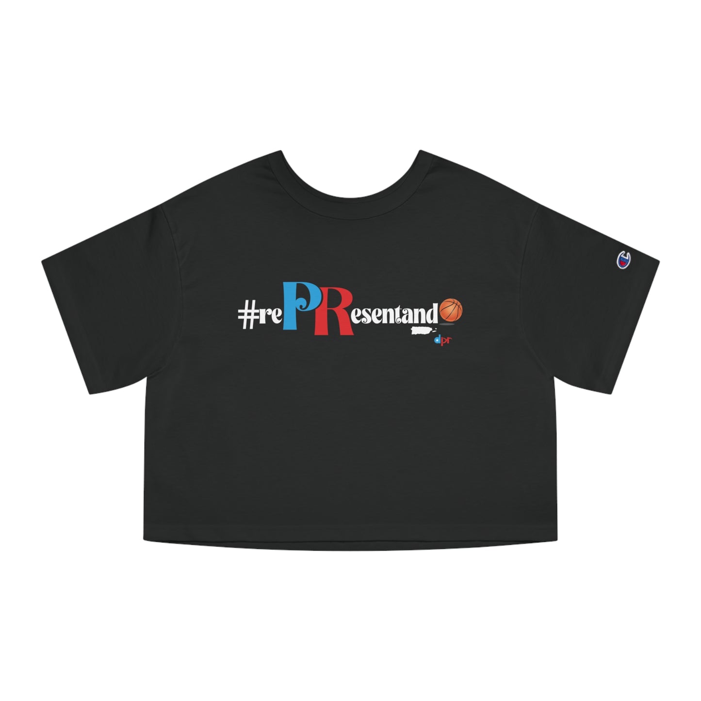 Puerto Rico Basketball Cropped Tee | RePResentando™ Women's Flowy Crop Top | Boricua Basketball Shirt
