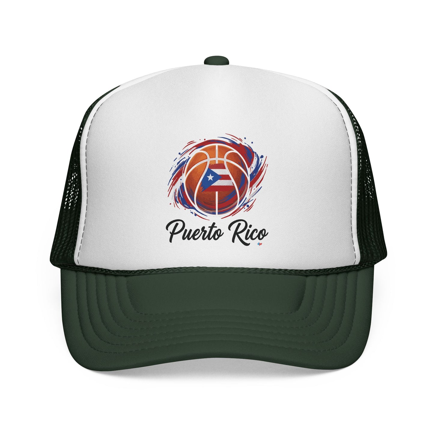 Puerto Rico Basketball Flag Trucker Caps FREE SHIPPING