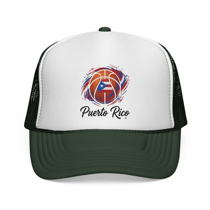 Puerto Rico Basketball Flag Trucker Caps FREE SHIPPING
