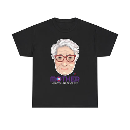 Mamá Boricua Always Here Never Left Heavy Cotton Tee