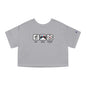 Eat Play Fútbol Graphic Tee | Puerto Rican Flag Soccer Flowy Cropped Tee