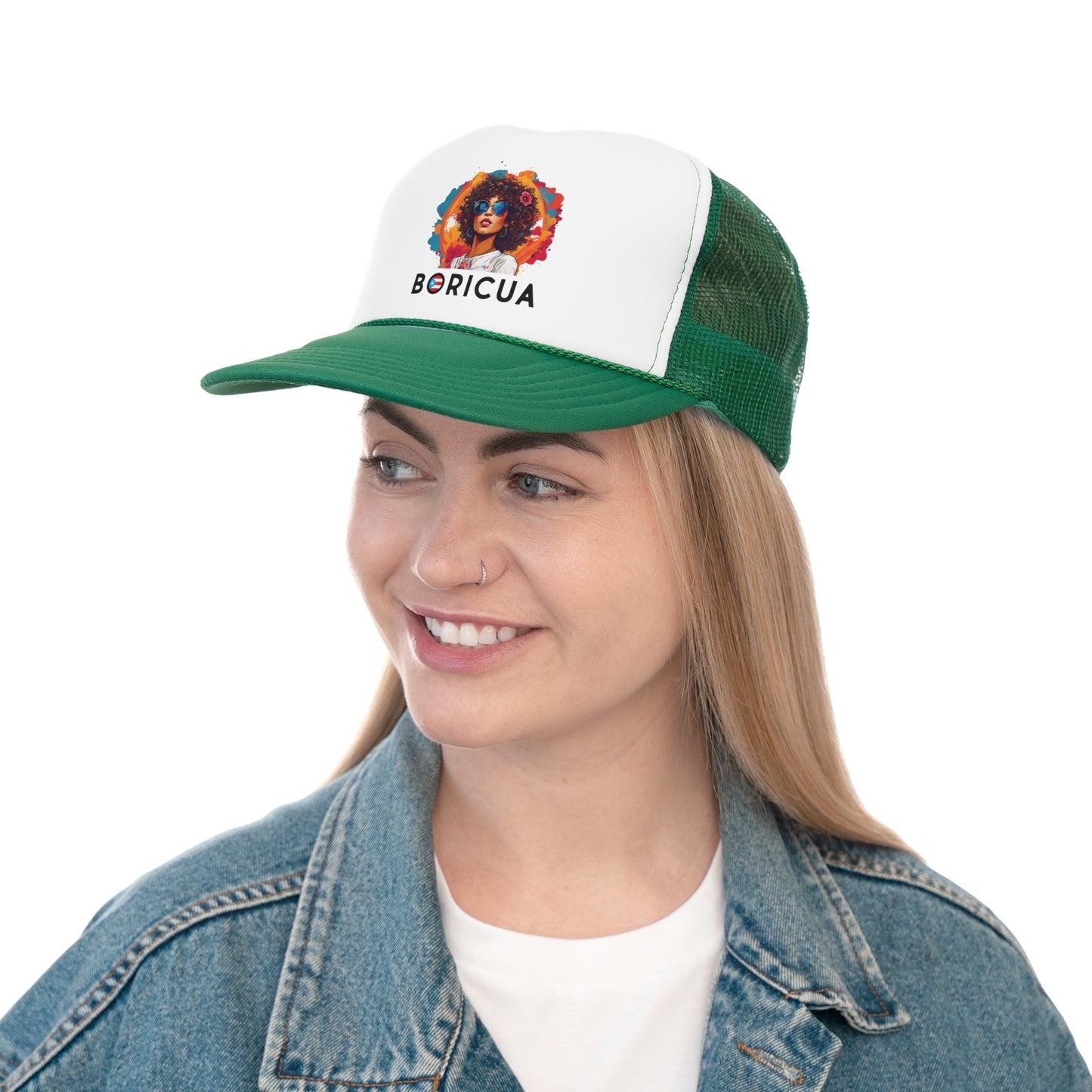 Flow Boricua Bandera Puerto Rican Pride Trucker Caps FREE SHIPPING