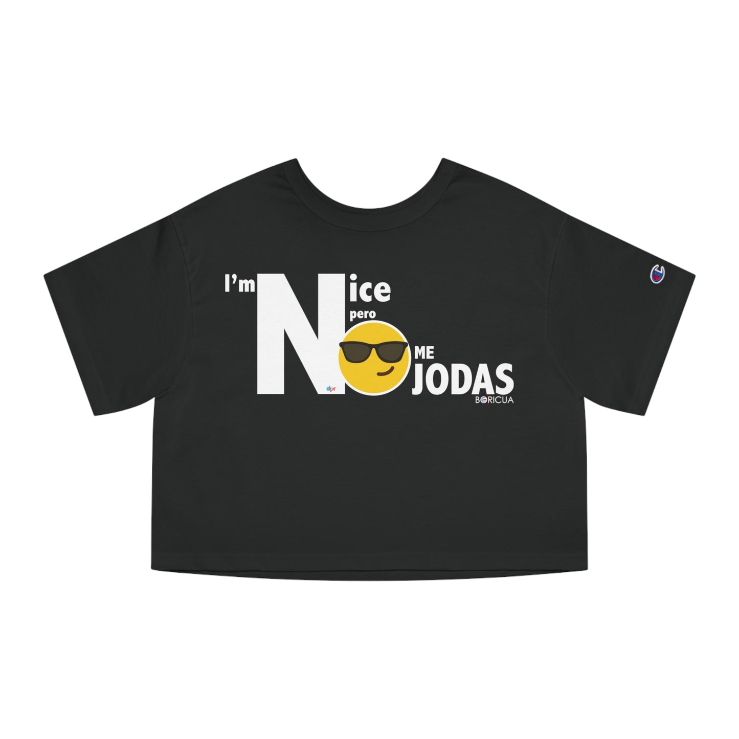 I'm Nice pero NO JODAS Flowy Cropped Tee