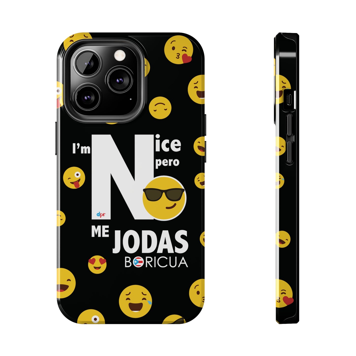 I'm Nice pero No me Jodas Tough Black Phone Cases
