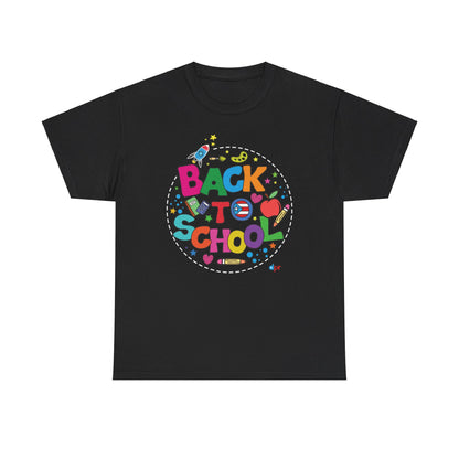 Back to School Boricua Student Heavy Cotton Tee
