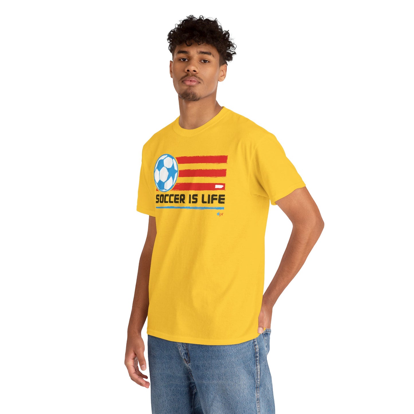 Soccer is Life Colors Unisex Heavy Cotton Tee