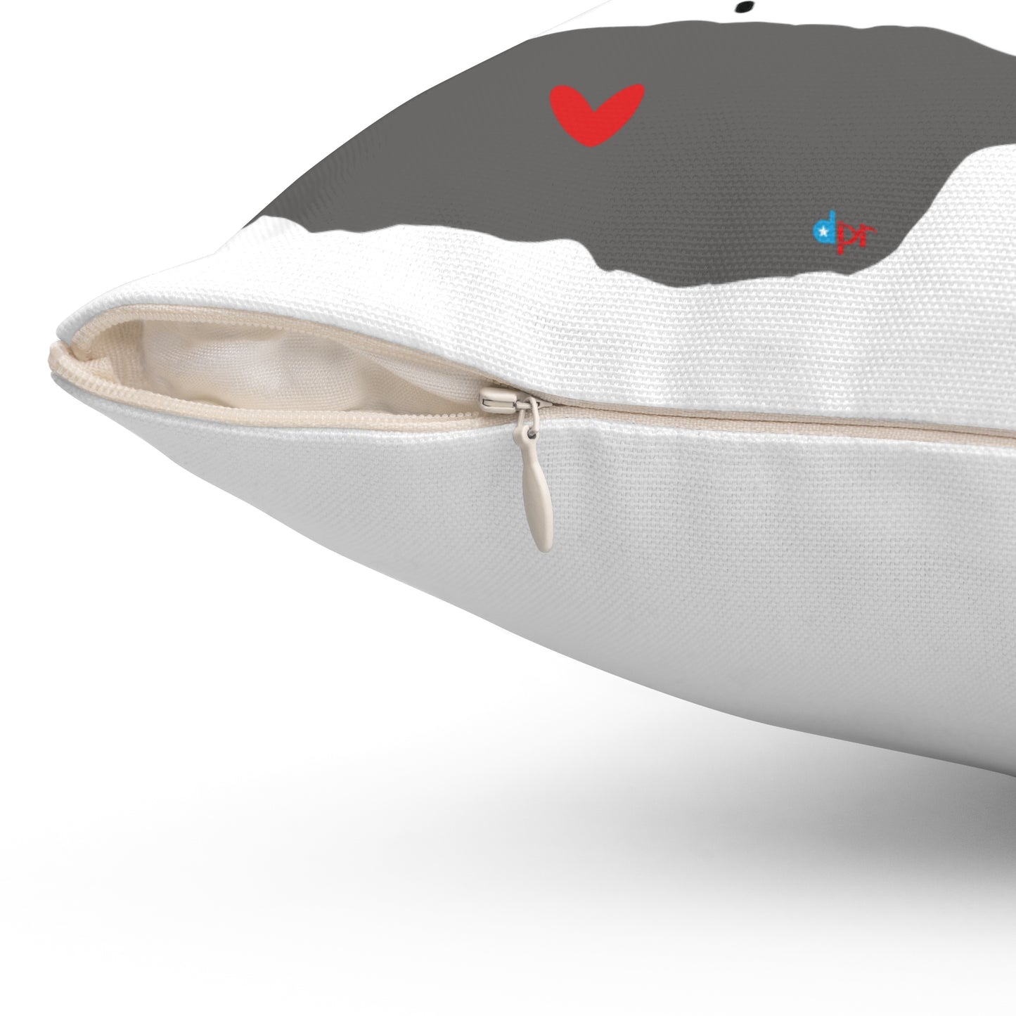 Familia is Always Close to the Heart Florida Spun Polyester Square Pillow