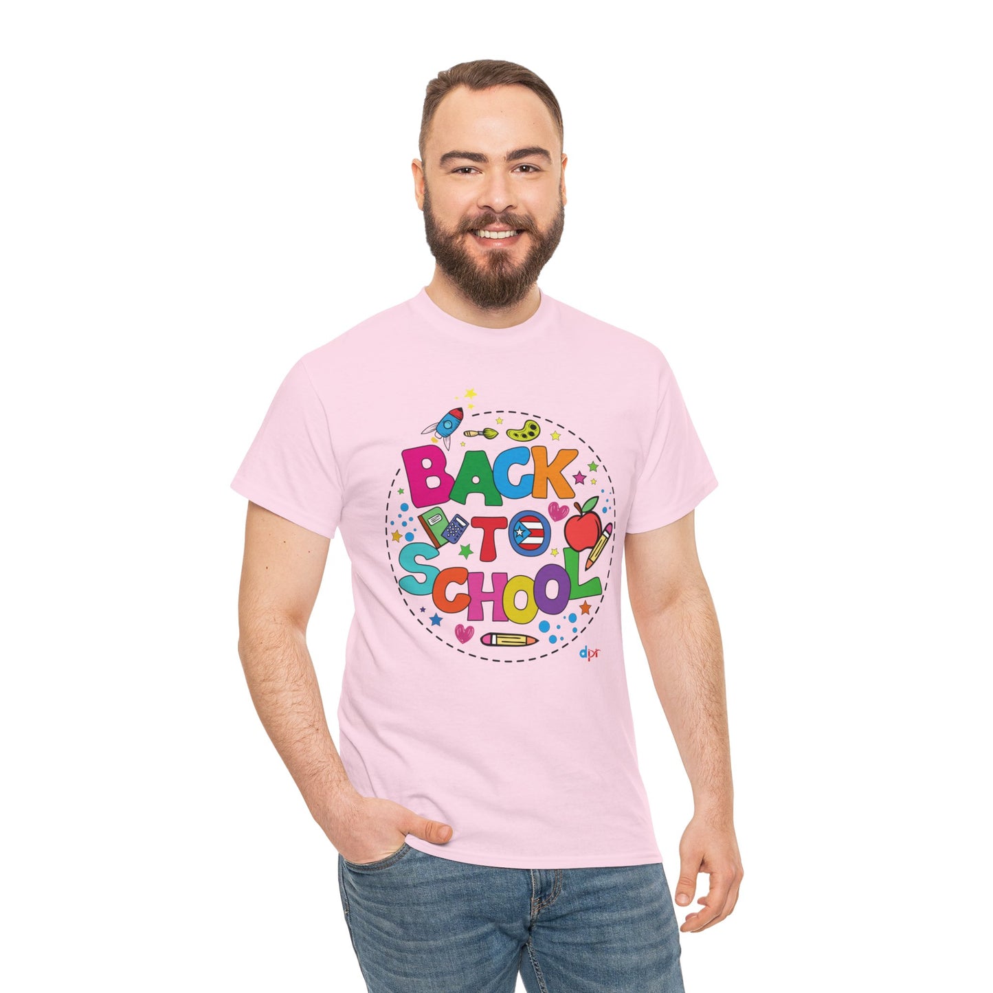 Back to School Boricua Student Heavy Cotton Tee
