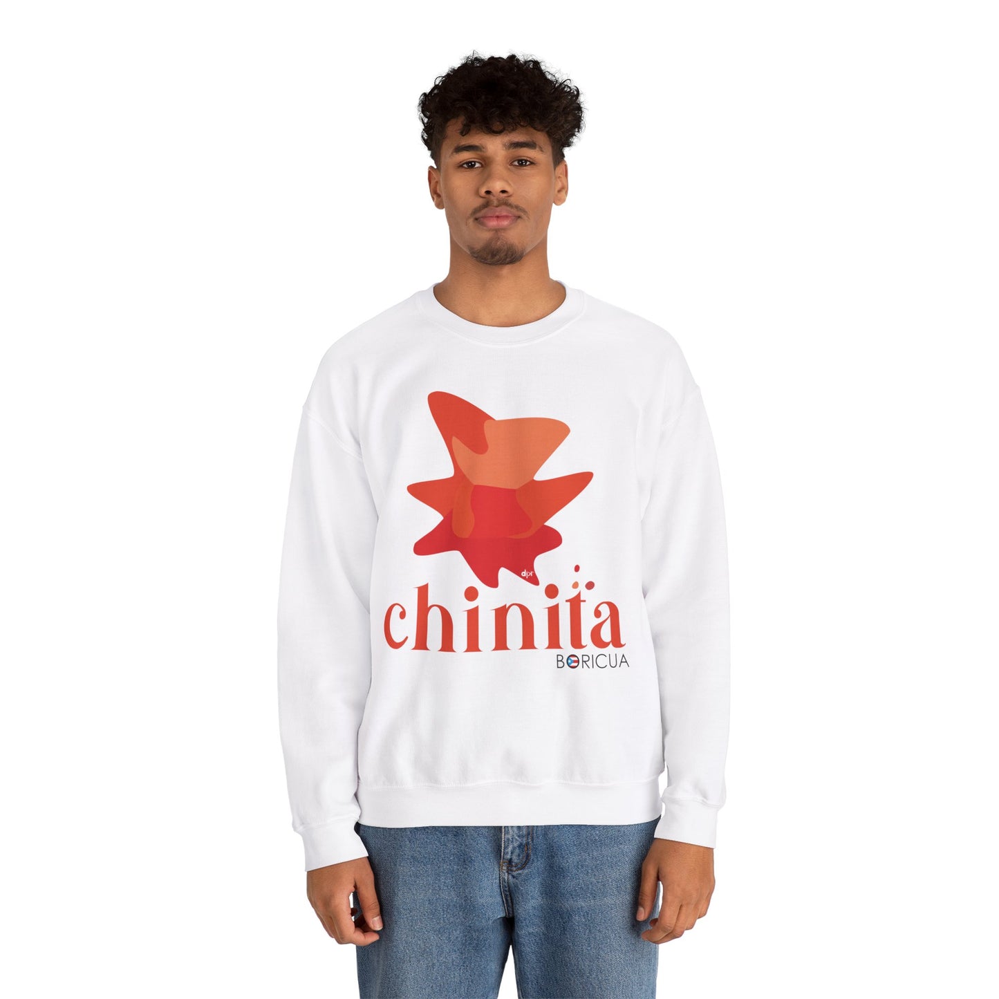 Chinita Boricua Unisex Heavy Blend™ Crewneck Sweaters