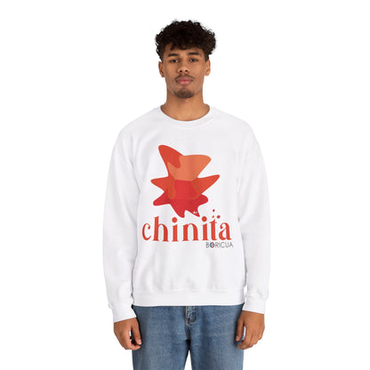 Chinita Boricua Unisex Heavy Blend™ Crewneck Sweaters