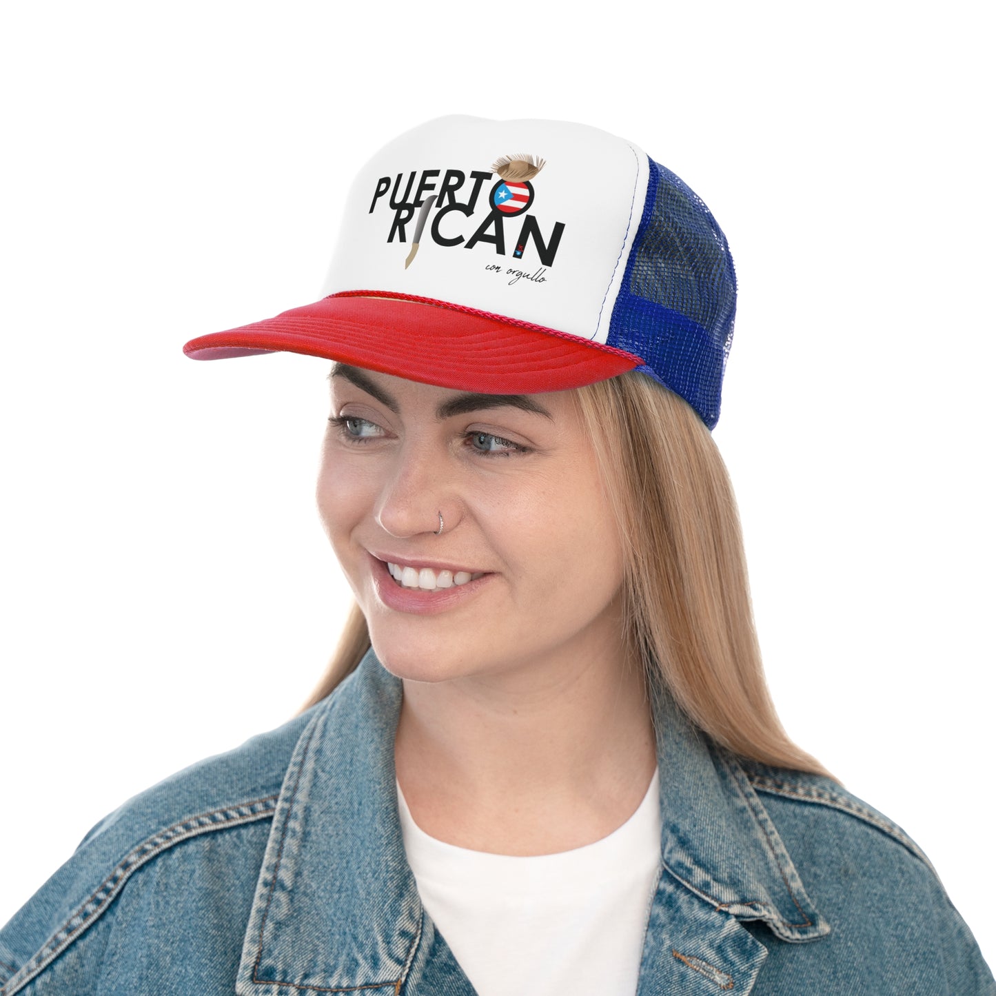 Puerto Rican con Orgullo Puerto Rican Pride Trucker Caps FREE SHIPPING