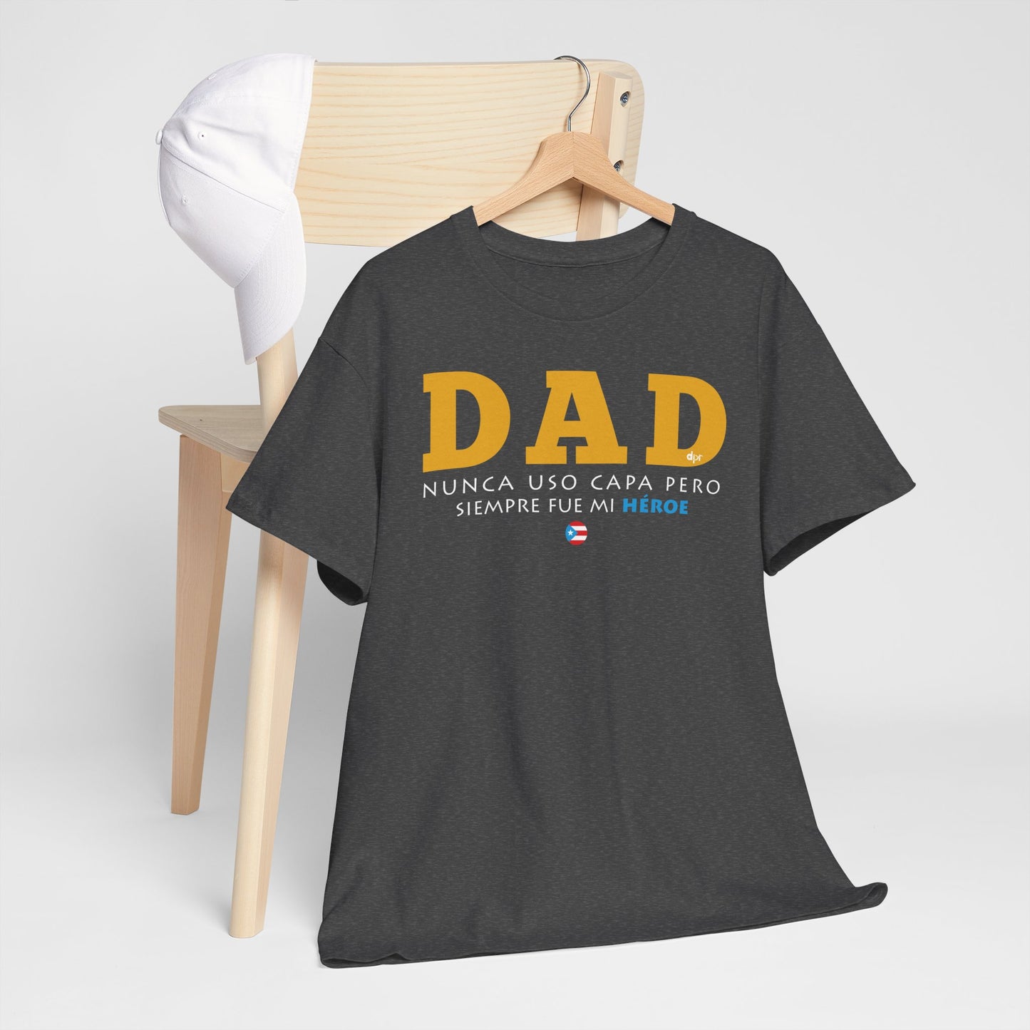 Dad Mi Héroe Yellow Unisex Heavy Cotton Tee