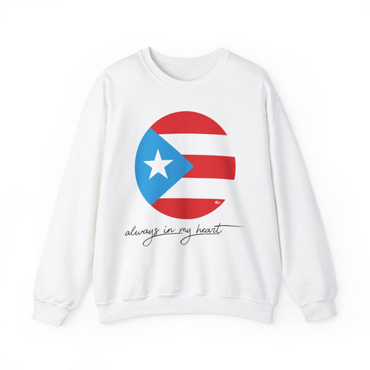 Puerto Rico Always in my Heart Unisex Heavy Blend™ Crewneck Sweaters