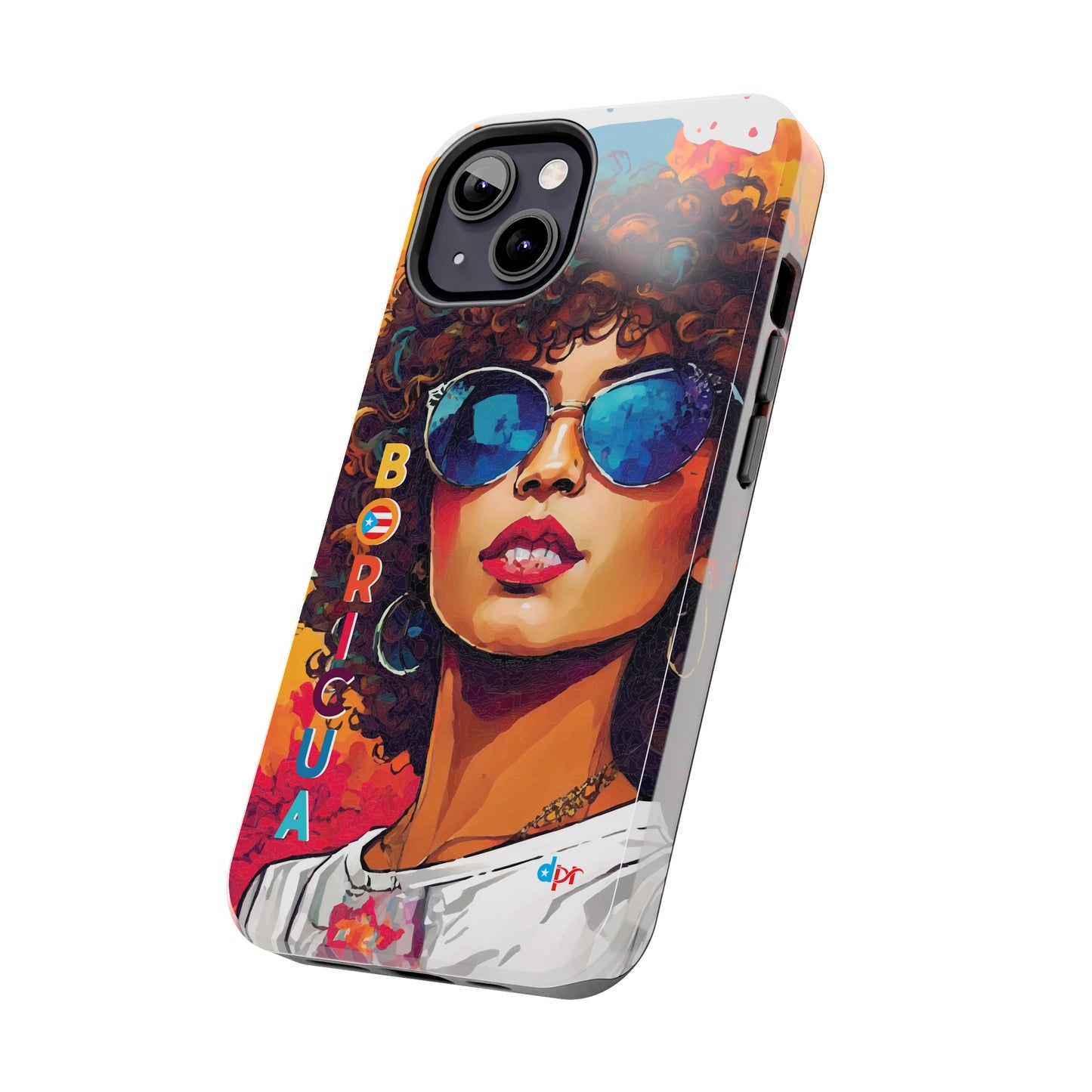 Boricua Girl Mosaico White Tough Phone Cases