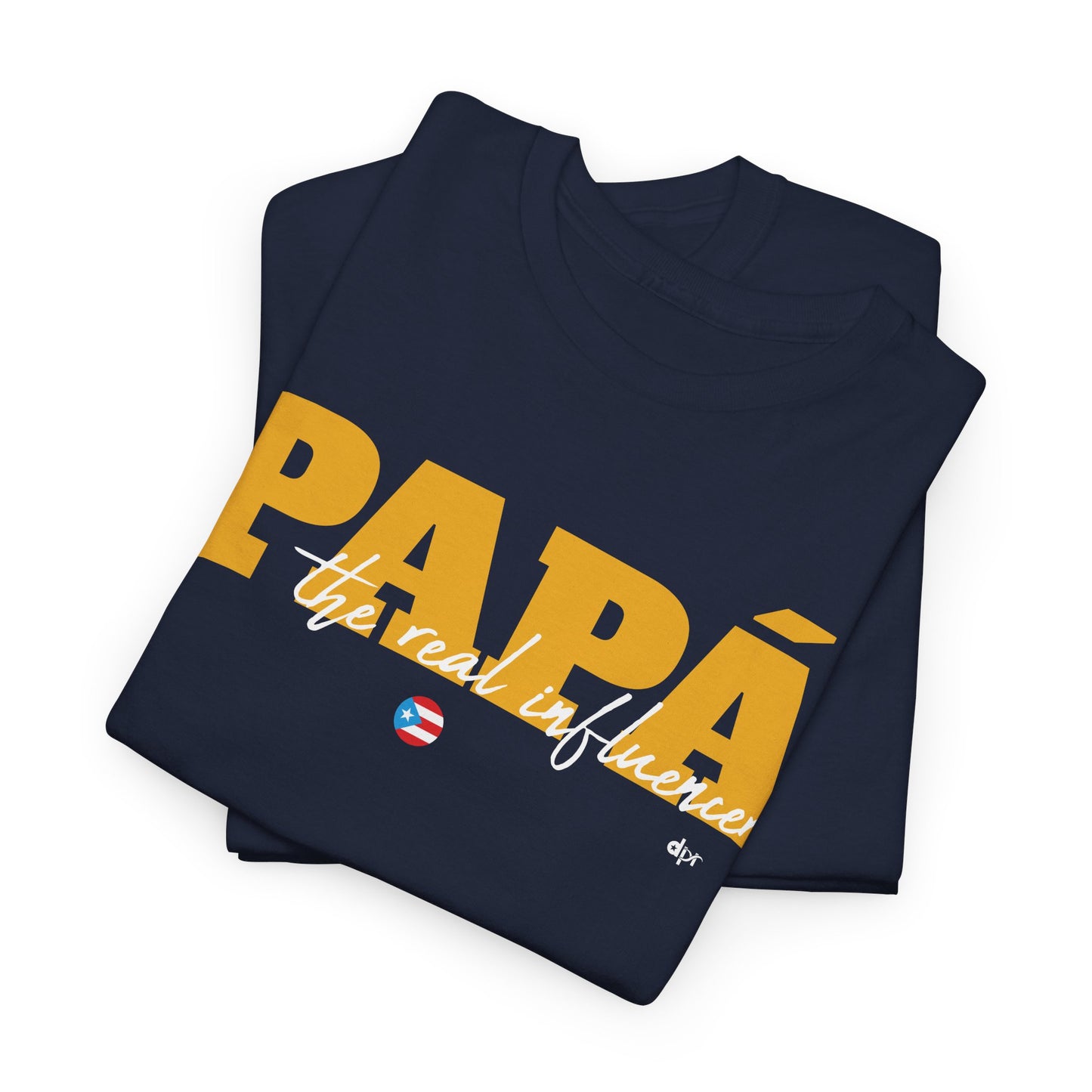 Papá The Real Influencer Yellow Heavy Cotton Tee