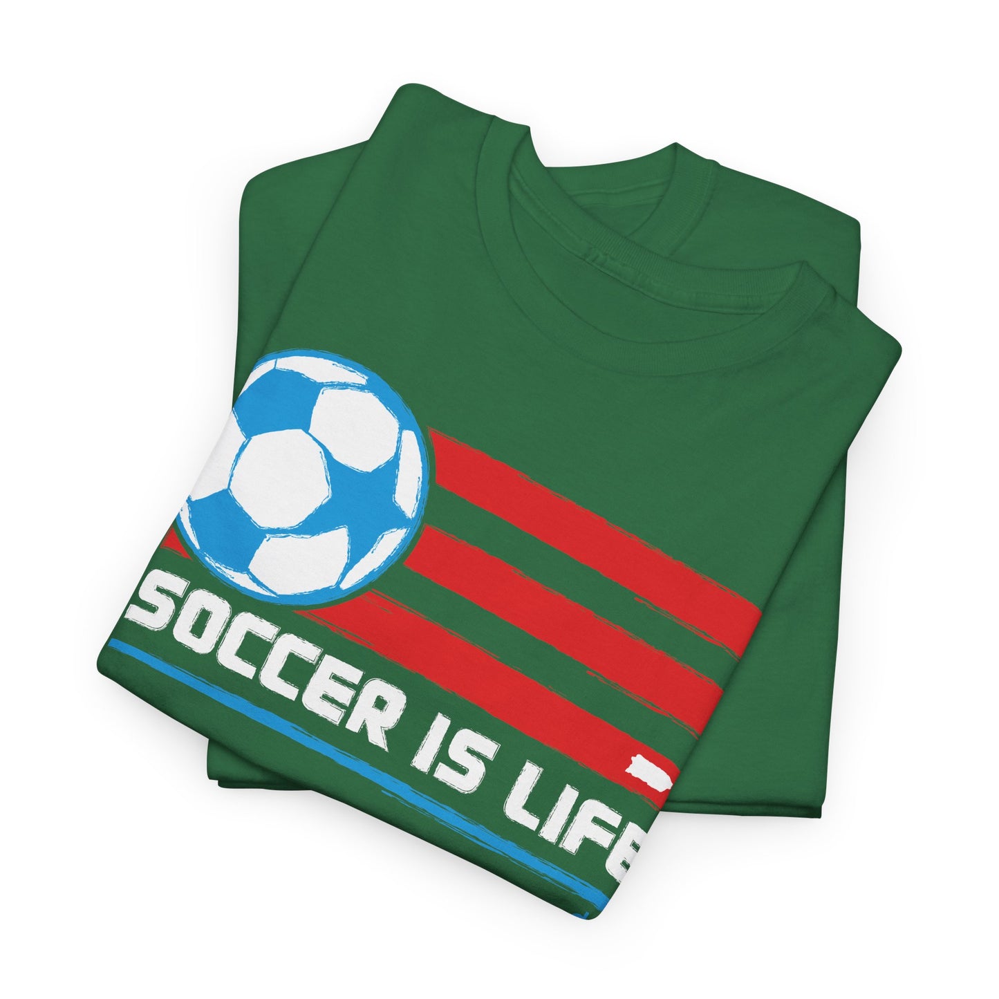 Soccer is Life Colors Unisex Heavy Cotton Tee