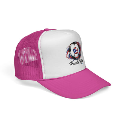 Puerto Rico Soccer Ball Flag Trucker Caps FREE SHIPPING