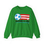 Soccer is life Puerto Rican Flag Heavy Blend™ Crewneck Sweatshirt