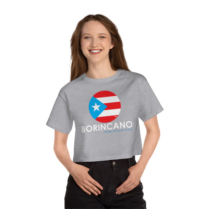 BORINCANO BANDERA Flowy Cropped Tee