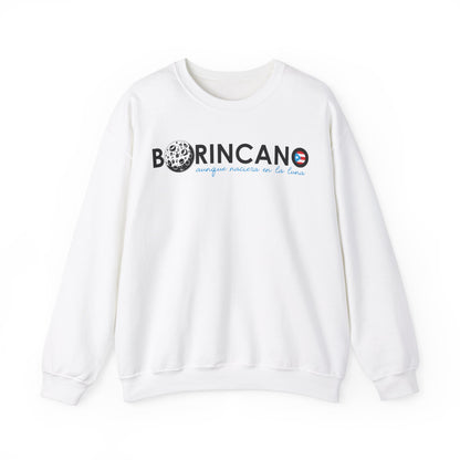 BORINCANO aunque naciera en la luna Unisex Heavy Blend™ Crewneck Sweaters