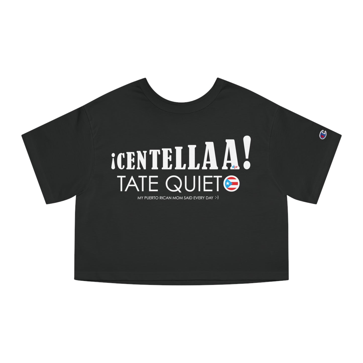 CENTELLA! Puerto Rican Mom  Flowy Cropped Tee
