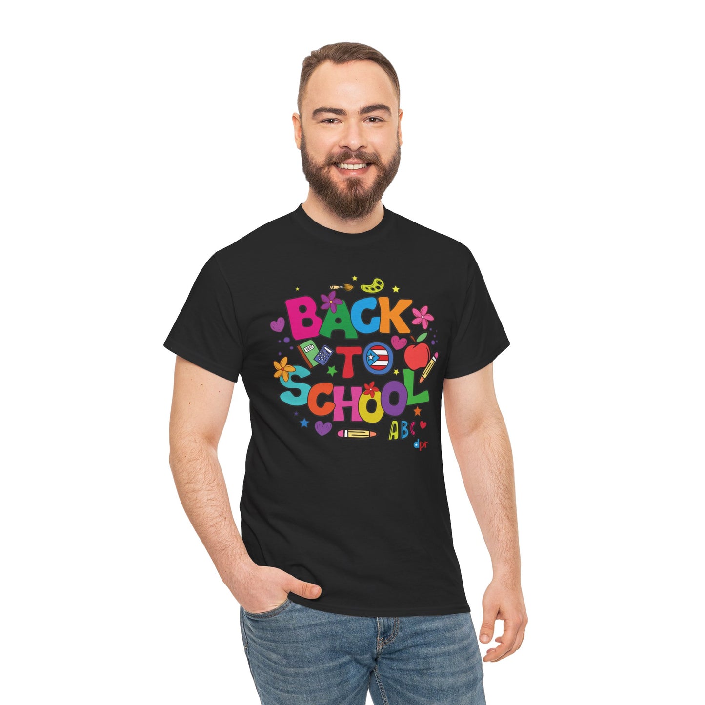 Back to School Boricua Teacher Heavy Cotton Tee